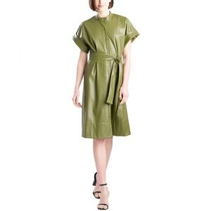 Natori Sage Green Midi Dress with Belt